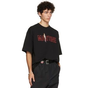 Martine Rose Black Oversized Archive Brittle T-Shirt